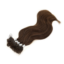 Customized Color High Quality Double Drawn Knot Thread Hair Extensions Human Virgin Tape in Hair